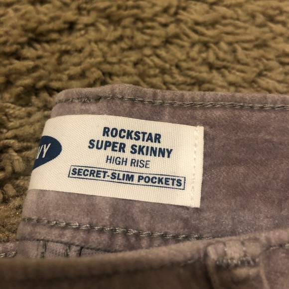 High waisted skinny velvet jeans - Picture 9 of 11